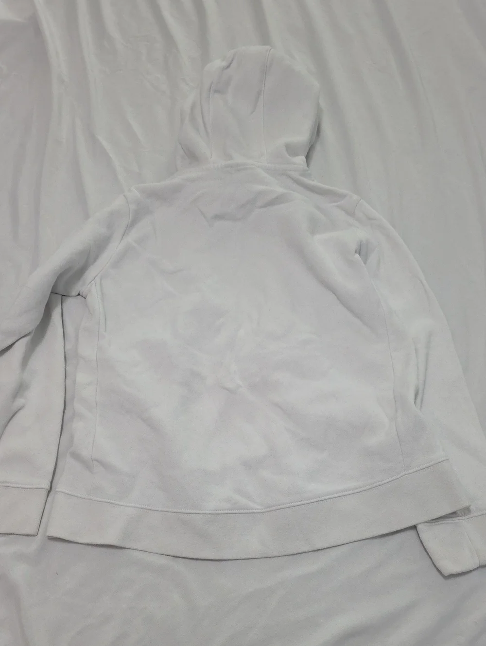 Nike White Hoodie with Bright Pink Swoosh